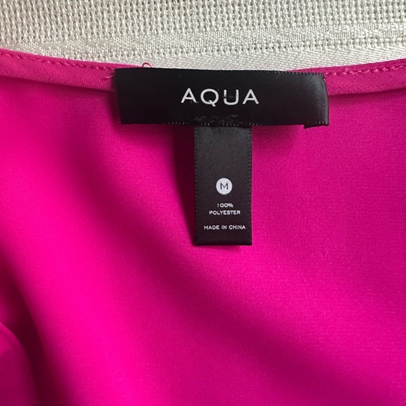 Aqua Vibrant Pink Blouse with Ruffle Details - Picture 2 of 11